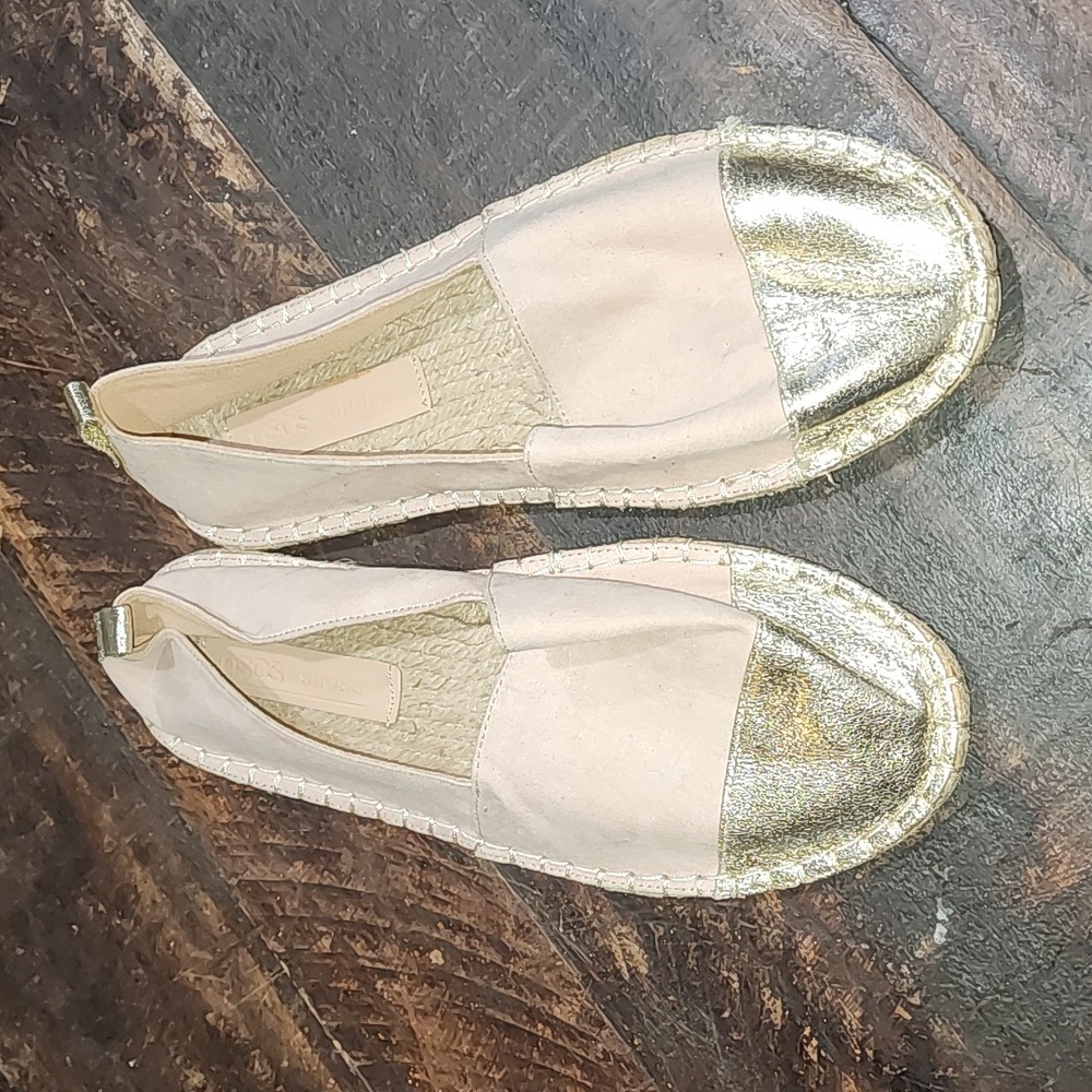 Pink and gold Espadlrilles